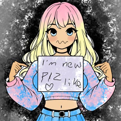girl holding a blank sign in a long sleeve crop top