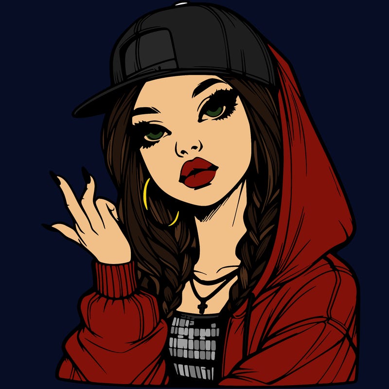 realistic hip hop girl