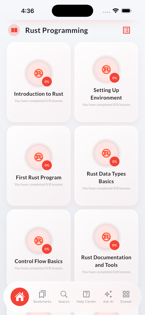Learn Rust Programming - Education App | MWM