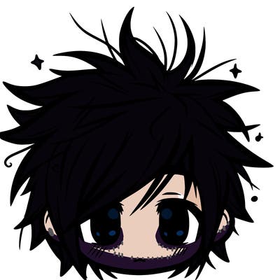 messy hair sharp eyes