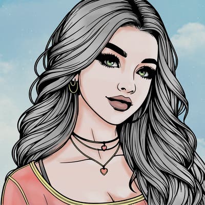 detailed realistic girl