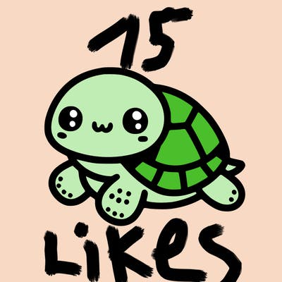 cute simple little turtle