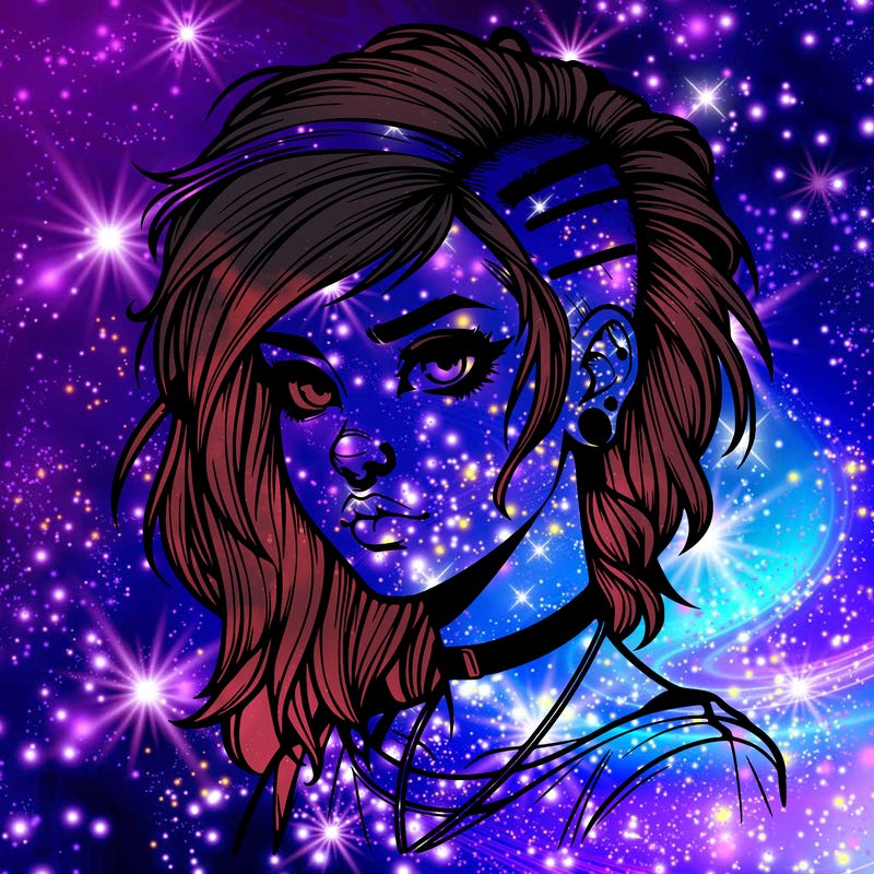 realistic punk style girl