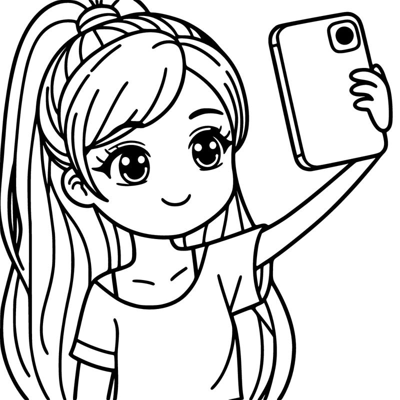 a girl taking a selfie