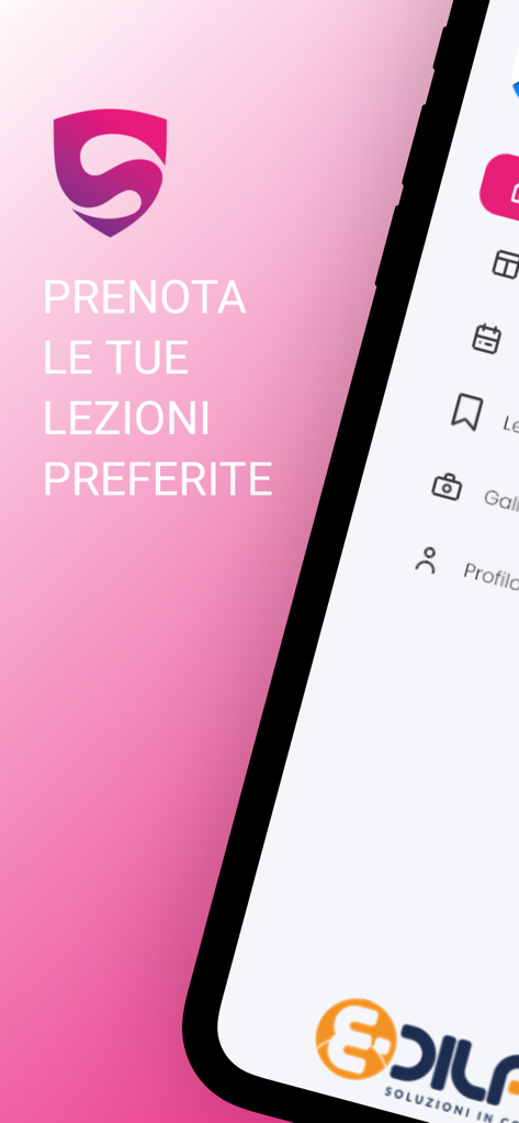 Sporty - Sporty mobile App-Oberfläche zur Buchung von Fitnesskursen und für das Fitnessstudio-Management