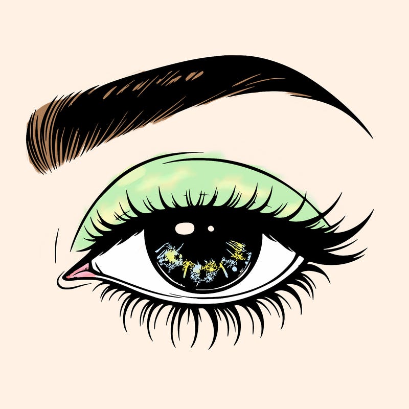 eye closed realistic