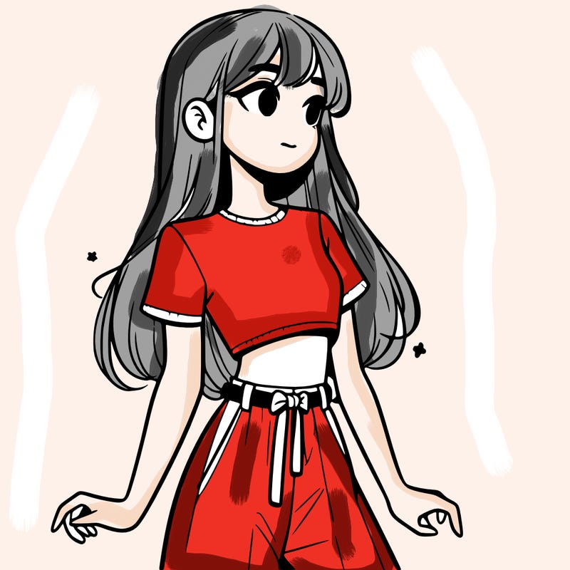 girl in a cute crop top