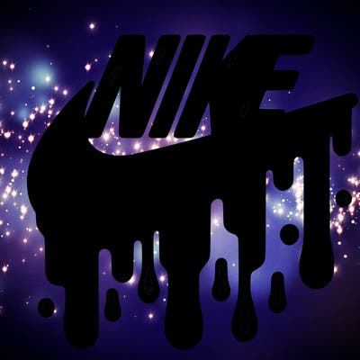 dripping nike logo