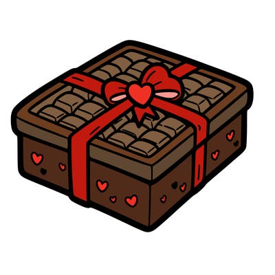 a box of chocolate for valentines day