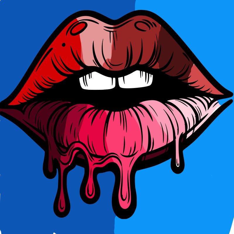 lips that look realistic and drip