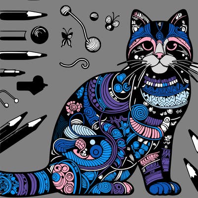 complex cat realistic