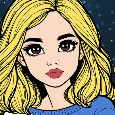 realistic girl whith cute eyes