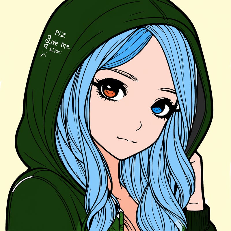 realistic adult girl with hoodie on
