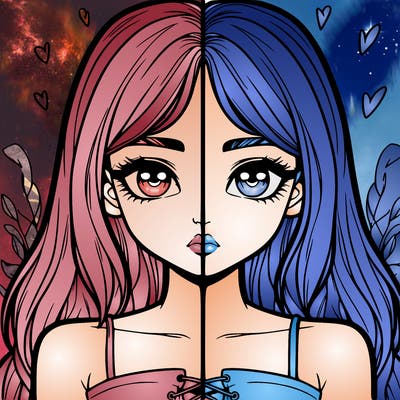 realistic girl split