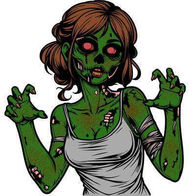 realistic zombie girl