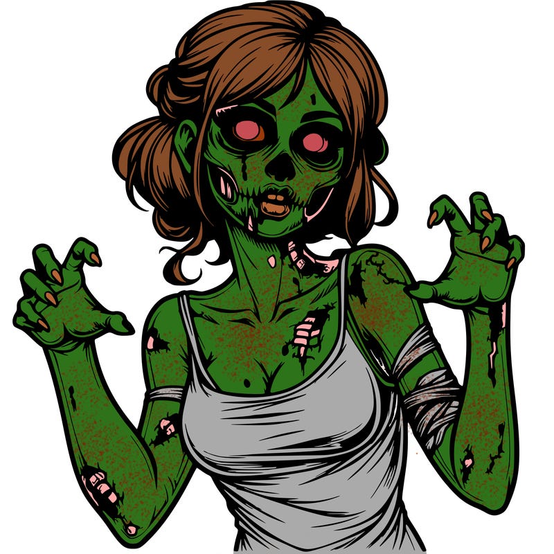 realistic zombie girl