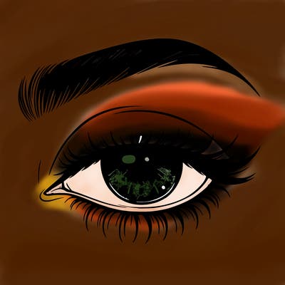 eye closed realistic