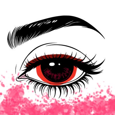 eye closed realistic