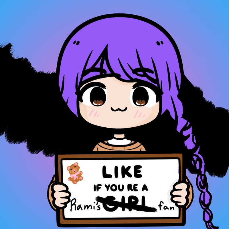 a cute girl holding a sign that says like if you’re a girl