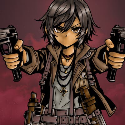 badass anime girl