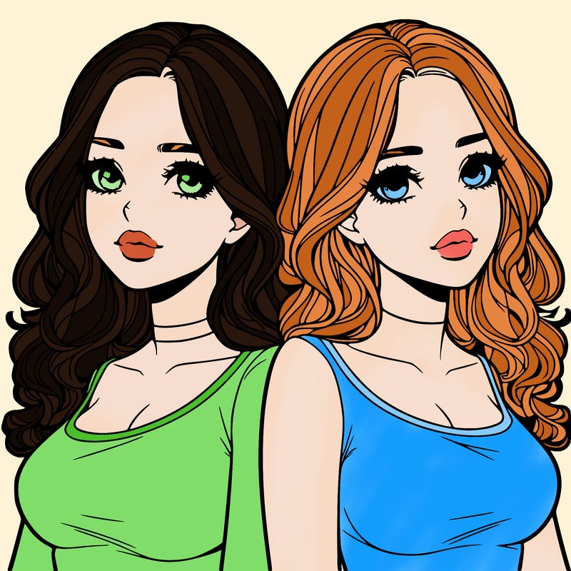 realistic twin sisters