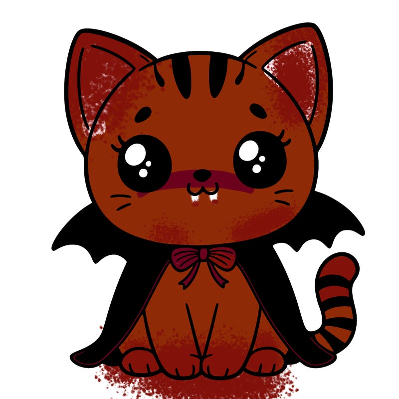 a cute halloween cat