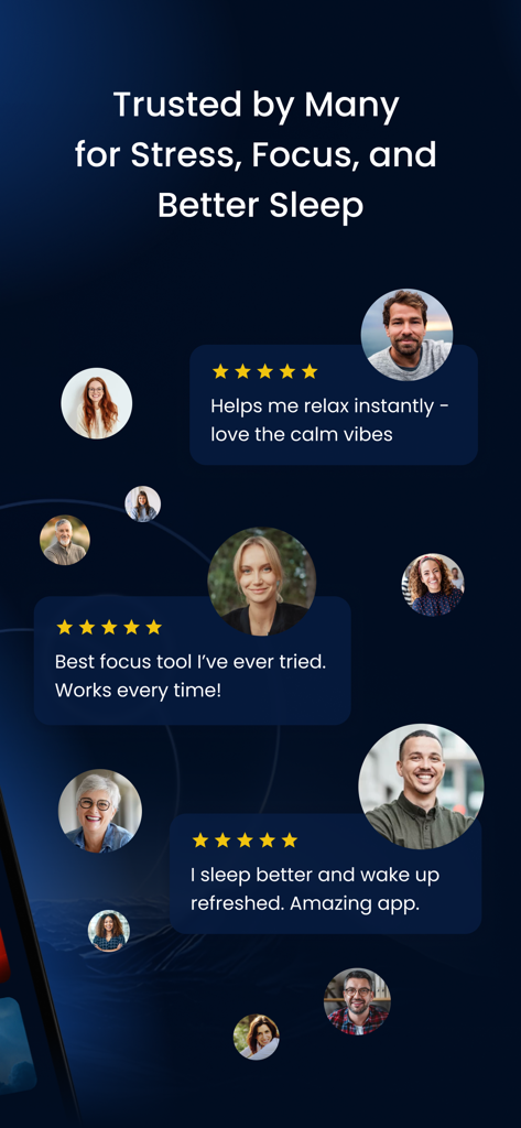 InnerFlo: Calm & Focus - User testimonials and five-star reviews for InnerFlo Calm and Focus app