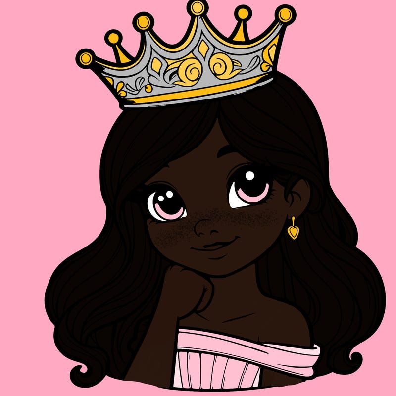 a realistic princess with a realistic crown