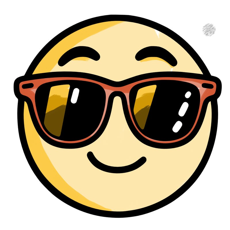 emoji with sunglasses