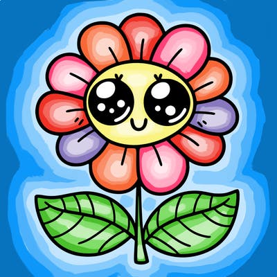 flower with eyes