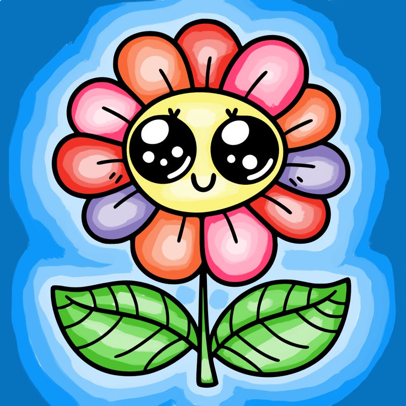 flower with eyes