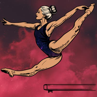 realistic professional gymnast