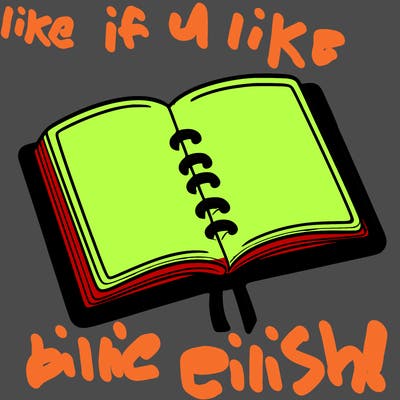 open note book blank