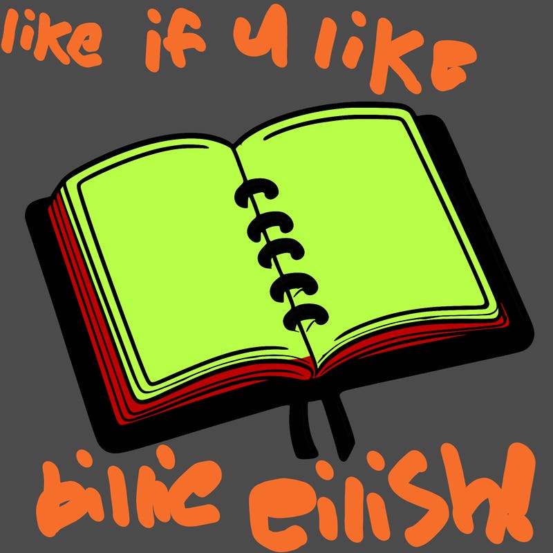 open note book blank