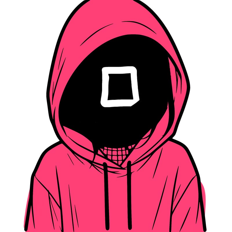 faceless girl in hoodie