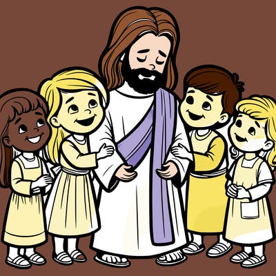 jesus loving children