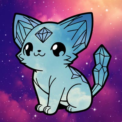 crystal kitten