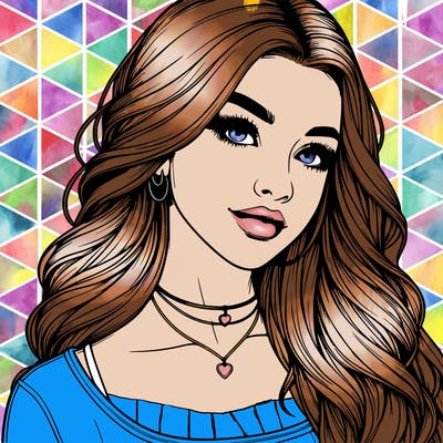 detailed realistic girl