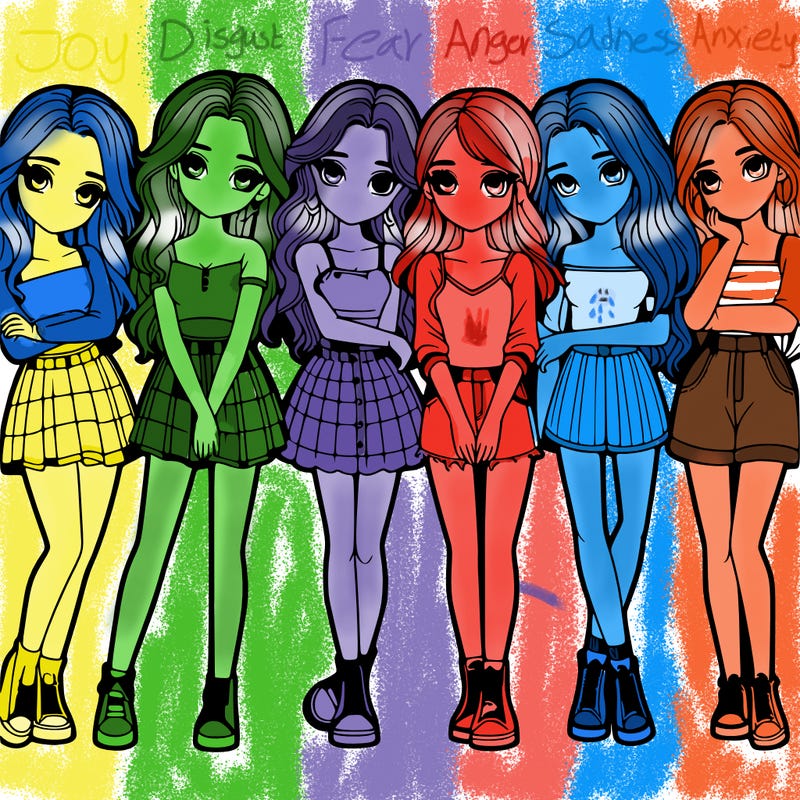 a group of girls realistic