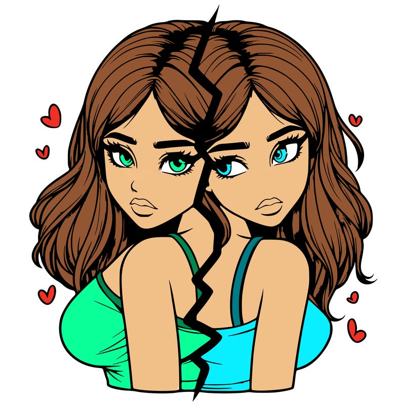 realistic girl split