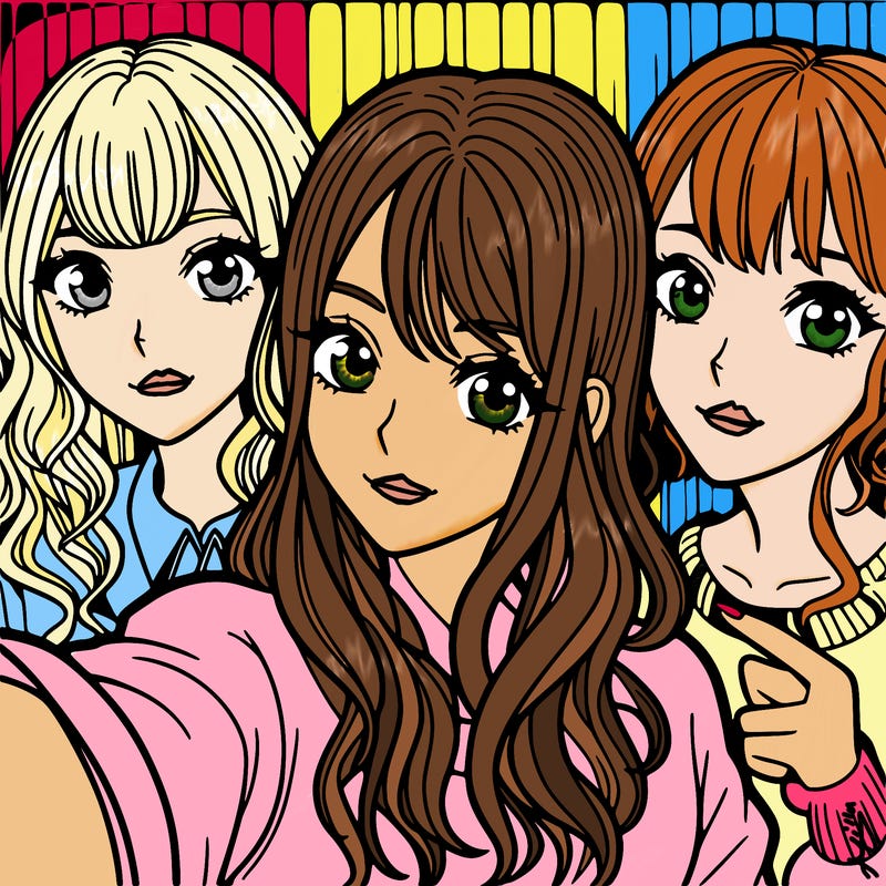 selfie manga girls