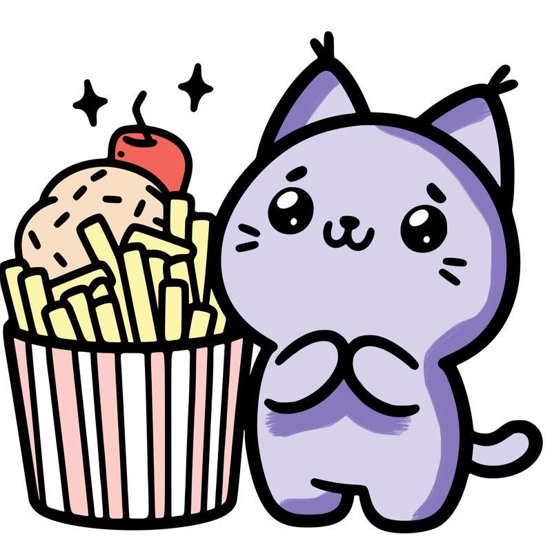 cute food cat
