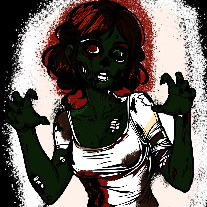 realistic zombie girl