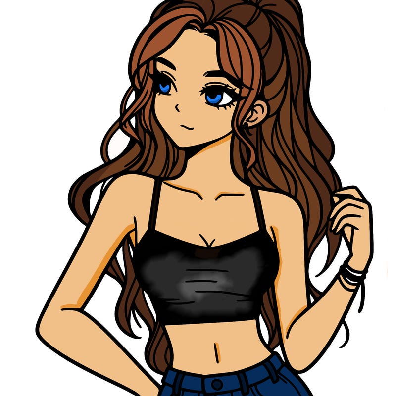 girl in crop top