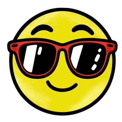 emoji with sunglasses