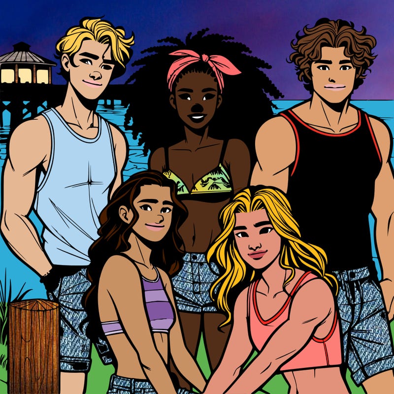 outer banks  with jj maybank and john b and pope hayward and kiara