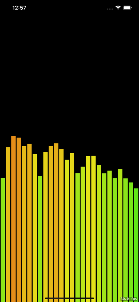 jetAudio Hi-Res Music Player - Colorful music visualizer bars in jetAudio Hi-Res Music Player