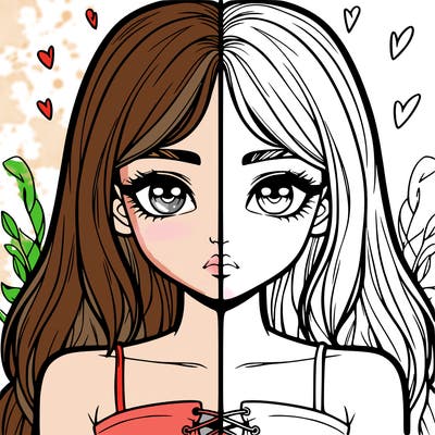 realistic girl split