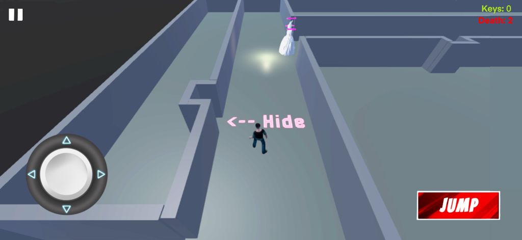 Monster Chase: Maze Runner 3D - 3D maze gameplay of Monster Chase with a character running from a monster