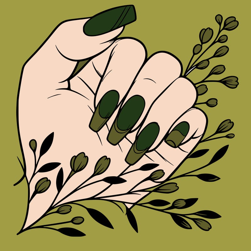 nails with french tip